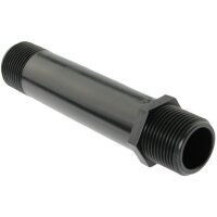 Prodloužená vsuvka 2x vnější závit - černá