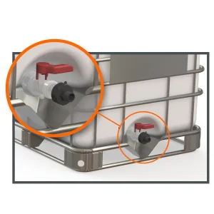 Adaptador IBC S60x6 > 1" BSP Macho (Polipropileno)