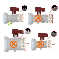 Adapter IBC S60x6 z łącznikiem obrotowym > 3/4" BSP żeński (polipropylen)