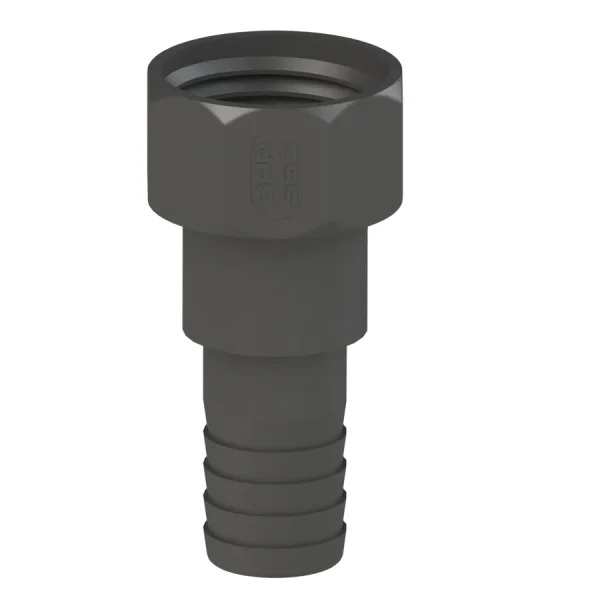 IBC Adapter S60x6 > 38mm (1"1/2) Slangtule - Roterend (Polypropyleen)