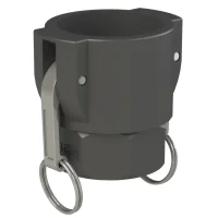 2" Kamlok kaplin Parça D > S60x6 Dişi dişli (Polipropilen)