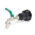 IBC Adapter S60x6 + RIV Brass Ball faucet 3/4 with hose tail (Polypropylen)