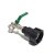 IBC Adapter S60x6 + RIV Brass Ball faucet 1" with hose tail (Polypropylen)