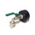IBC Adapters S60x6 + RIV Brass Ball faucet with Hose tail (PE-HD)