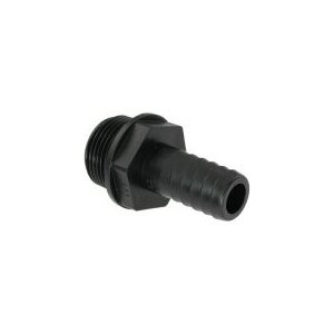 PP- Boquillas rectas para manguera 32mm x 1"1/4 M - Negro