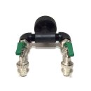 IBC Adapters S60x6 + 2x RIV Brass Ball faucets with Hose...