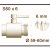 IBC Adapter S60x6 > 3/4" BSP Female thread (SS)