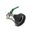 IBC Adapters S100x8 + RIV Brass Ball faucet with Hose...