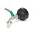 IBC Adapters S100x8 + RIV Brass Ball faucet with Hose tail (Polypropylen)