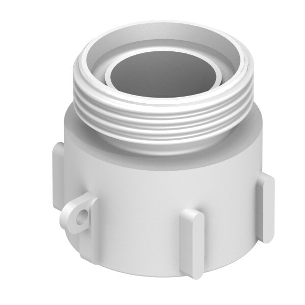 IBC Adaptörü S60x6 > RD65x1/6" (DN40) Erkek Süt dişi (PA66 - Naylon)
