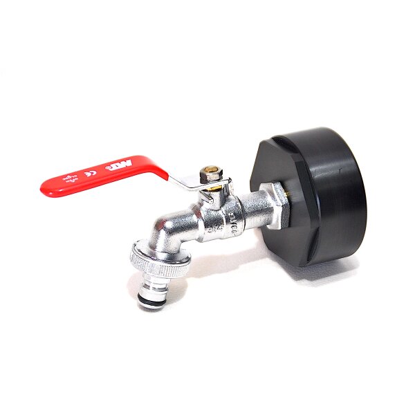 IBC Adapter S60x6 + MT Brass Ball vandhane 3/4" med...