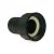 PP- Straight Hose Nozzles x Swivel ring nut 20mm x 1"1/4 F - Black
