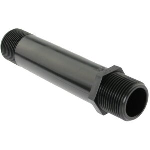 Pidennetty nippa 2x 3/4" ulkokierre - Musta