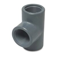 PP-tie 3x 3/8" sisäkierre - harmaa