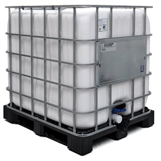 Reco 1000L IBC Wassertank auf Kunststoffpalette - Weiss...