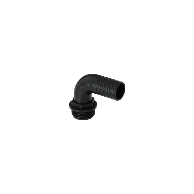 PP- Hose Nozzles 90° with Male thread - Black