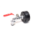 Raccord IBC 21/8 BSP + robinet MT 1/2 en laiton avec raccord tuyaux (PE-HD)
