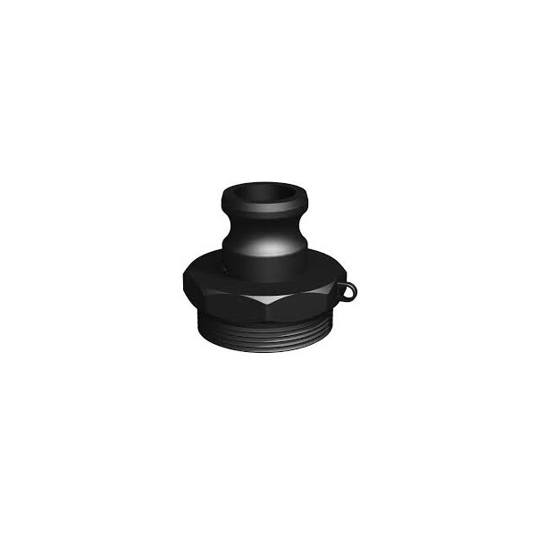 Adaptador de bidón G2" BSP > 3/4" Camlock Pieza DBF (Polipropileno)
