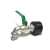 IBC Adapter S75x6 + RIV 11/4 Brass Ball faucet with Hose tail (Polypropylen)