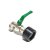 IBC Adapter S75x6 + RIV 1"1/4 Brass Ball faucet with Hose tail (Polypropylen)