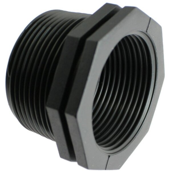 Ecrou de réduction PP 1" x 1/2" M/F - Noir