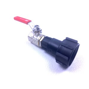 Raccords IBC S60x6 + vanne en laiton sortie femelle (Polypropylène)