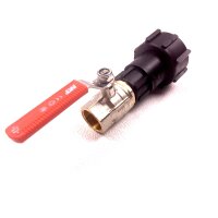 Adapter IBC S60x6 + mosiężny zawór kulowy z...