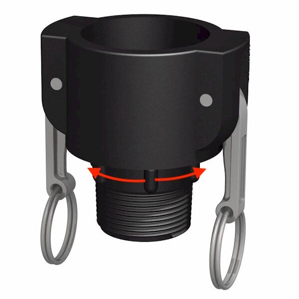 złącze Camlock 2" Część SB > Gwint zewnętrzny...