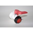 Red Schütz Butterfly valve- UV white (Conical) S75x6...