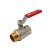 Red MT® Ball valve with 1"1/4 Male x Female...