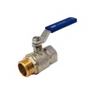 Blue MT® Ball valve with 3/4" Male x Female thread PN30 - Type 40972