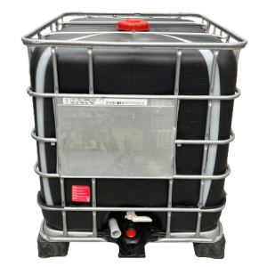 Reco IBC | 1000L | Zwart | Kunststof pallet | niveau controle | UV | UN | S60x6 | NW150 | Schütz