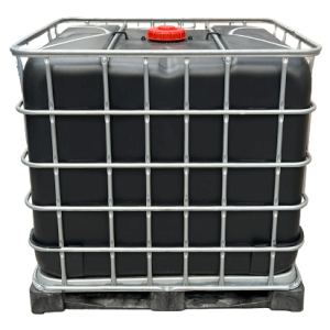 Reco IBC | 1000L | Zwart | Kunststof pallet | niveau controle | UV | UN | S60x6 | NW150 | Schütz