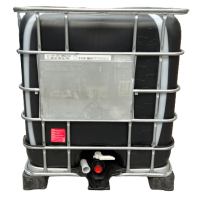 Reco IBC | 1000L | Zwart | Kunststof pallet | niveau controle | UV | UN | S60x6 | NW150 | Schütz
