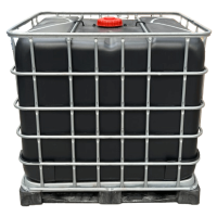 Reco IBC | 1000L | Zwart | Kunststof pallet | niveau controle | UV | UN | S60x6 | NW150 | Schütz