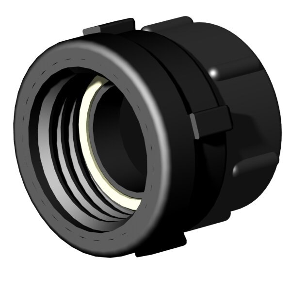 IBC Adapter 2" NPS swivel Buttress > 2" NPT Female (Polypropylene)