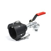 Raccords Camlock + robinet MT en laiton avec raccord tuyaux (Polypropylène)