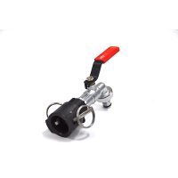 1" Camlock coupler + MT Brass Ball faucet with quick connector (Polypropylen)