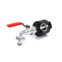 2" Camlock coupler + MT Brass Ball faucet with quick connector (Polypropylen)