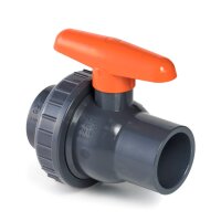 VDL PVC-U kogelkraan - EPDM 1x koppeling -2x lijmmof 50mm
