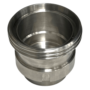 Raccords IBC 2"1/8 BSP > DN100 (Rd130x1/4") Mâle laitier (Inox)