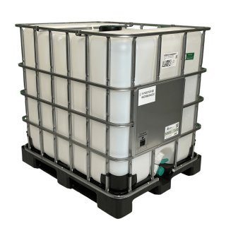 Neue 1000L IBC-Container auf Kunststoffpalette - UN-FDA...
