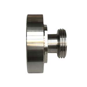 Adaptador IBC S100x8 > DN20 (Rd44x1/6") Rosca macho para leche (SS)