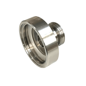 IBC-adapter S100x8 > DN32 (Rd58x1/6") udvendigt mælkegevind (SS)