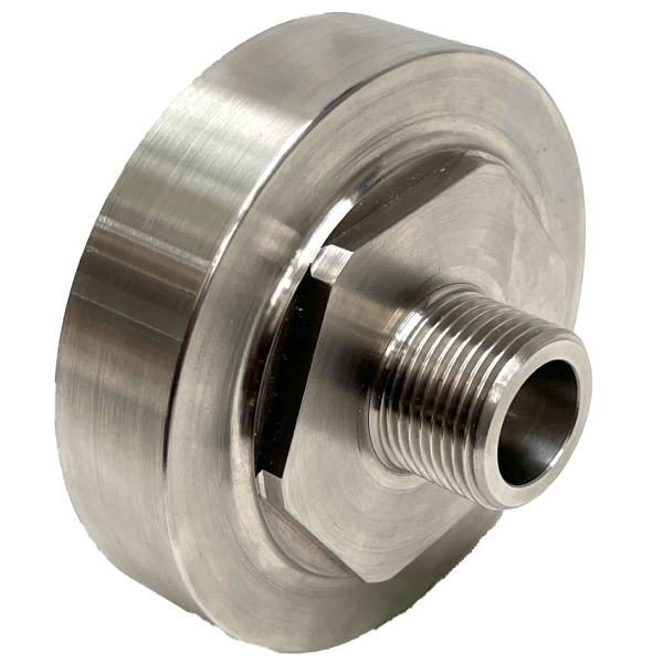 IBC-adapter S100x8 > 2" BSP hongänga (SS)