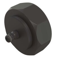 IBC-adapter S100x8 > Hageslangekobling 12,5 mm (1/2") (polypropylen)