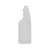 Bottle white 750ml - Ovale - DIN28 - HDPE