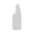 Flasche Weiss 750ml - Ovaal - DIN28 - HDPE