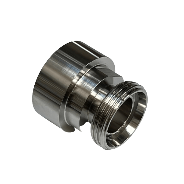 IBC-sovitin S60x6 > DN32 (Rd58x1/6") maitokierre - SS (EcoLine)