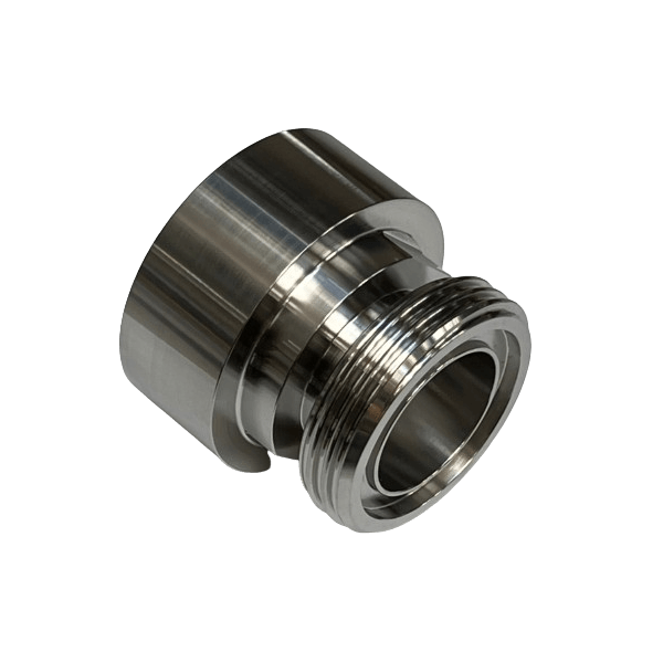 IBC Adapters S60x6 met SMS (DIN1145) - RVS (EcoLine)